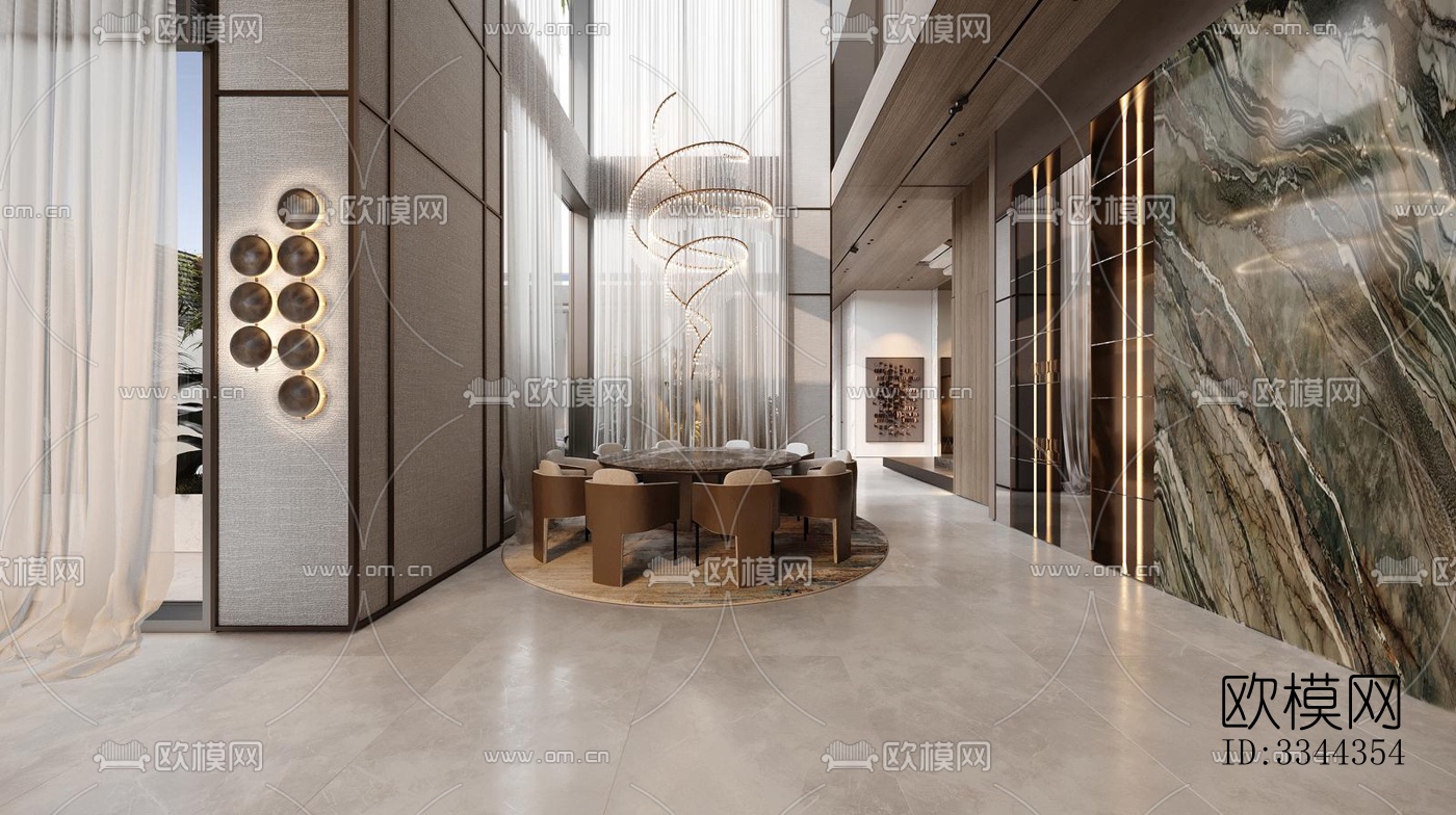 现代别墅效果图下载（渲染图3）