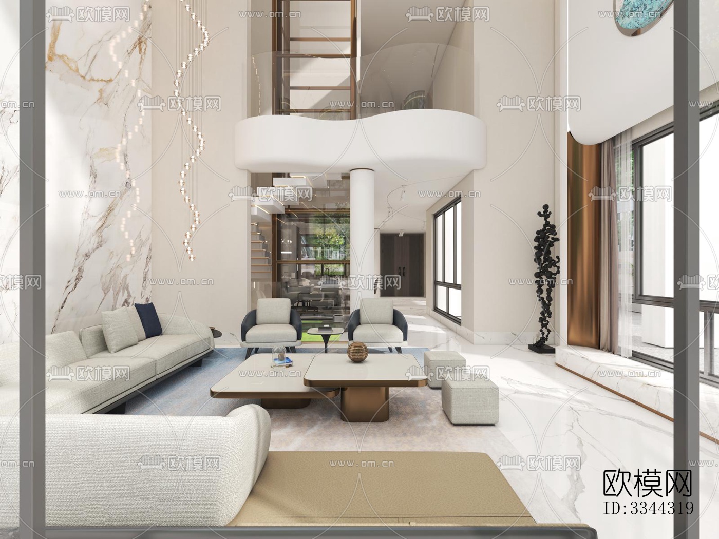 现代别墅效果图下载（渲染图8）