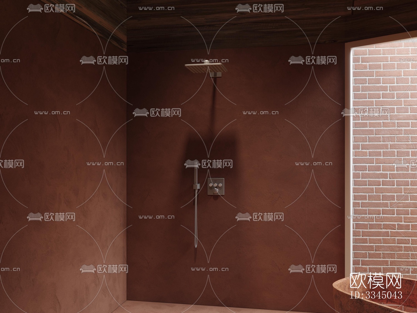 现代卫生间效果图下载（渲染图7）