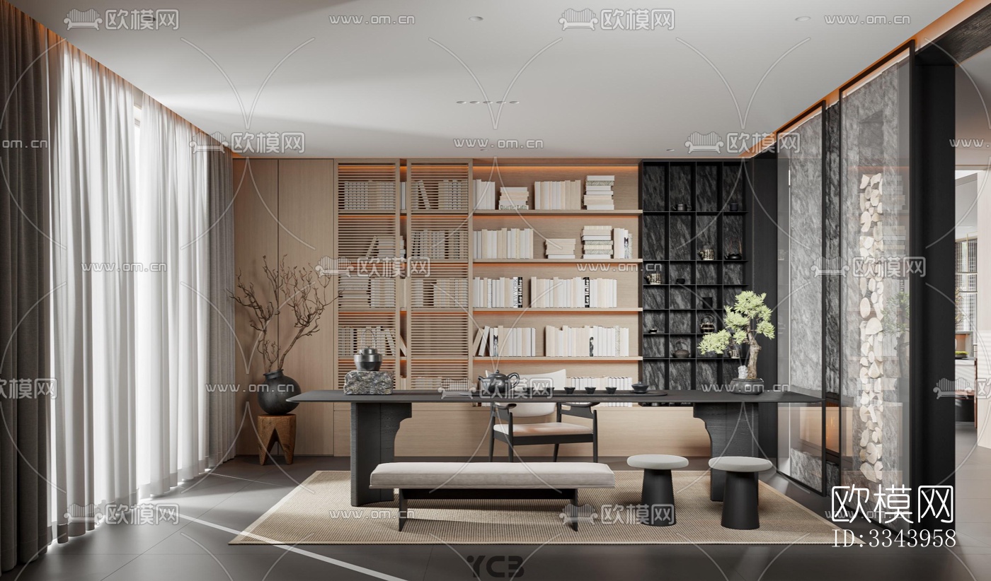 现代别墅效果图下载（渲染图3）