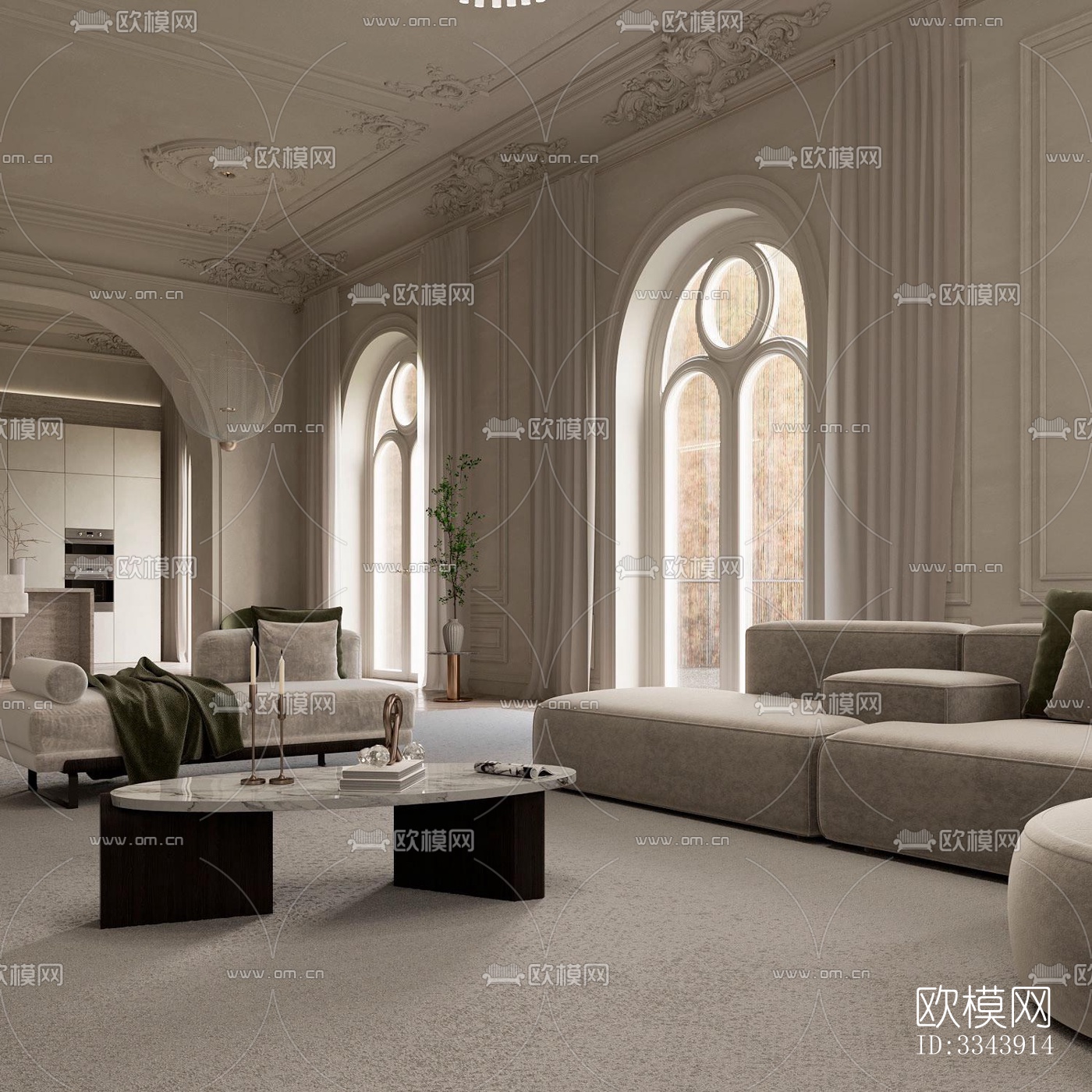 现代别墅效果图下载（渲染图8）