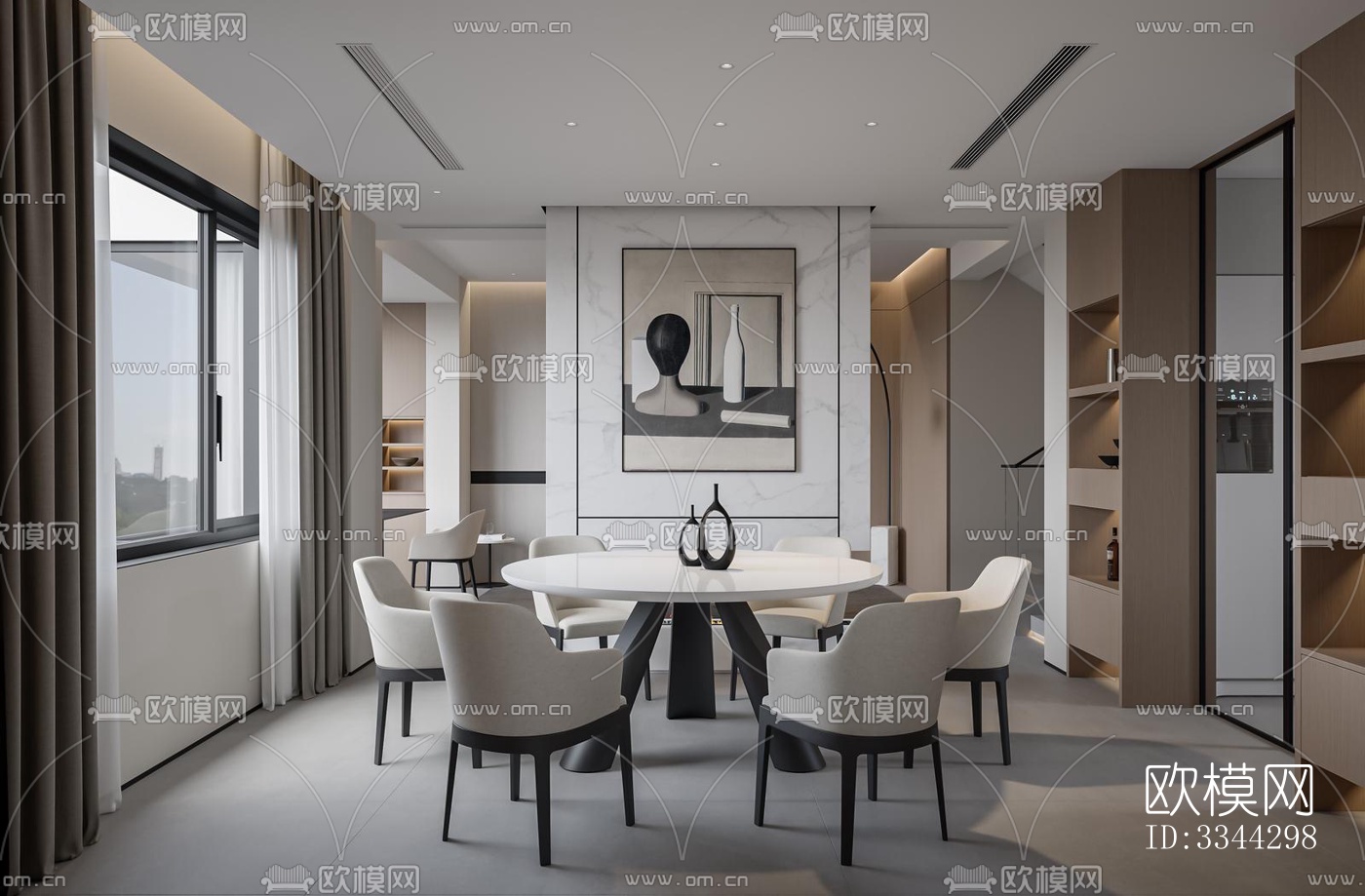 现代别墅效果图下载（渲染图1）