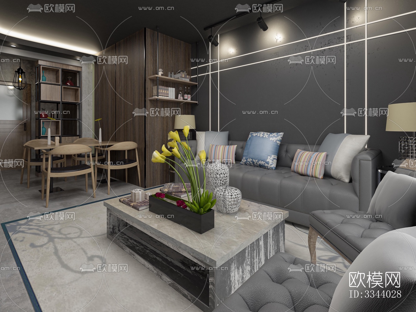 现代别墅效果图下载（渲染图5）