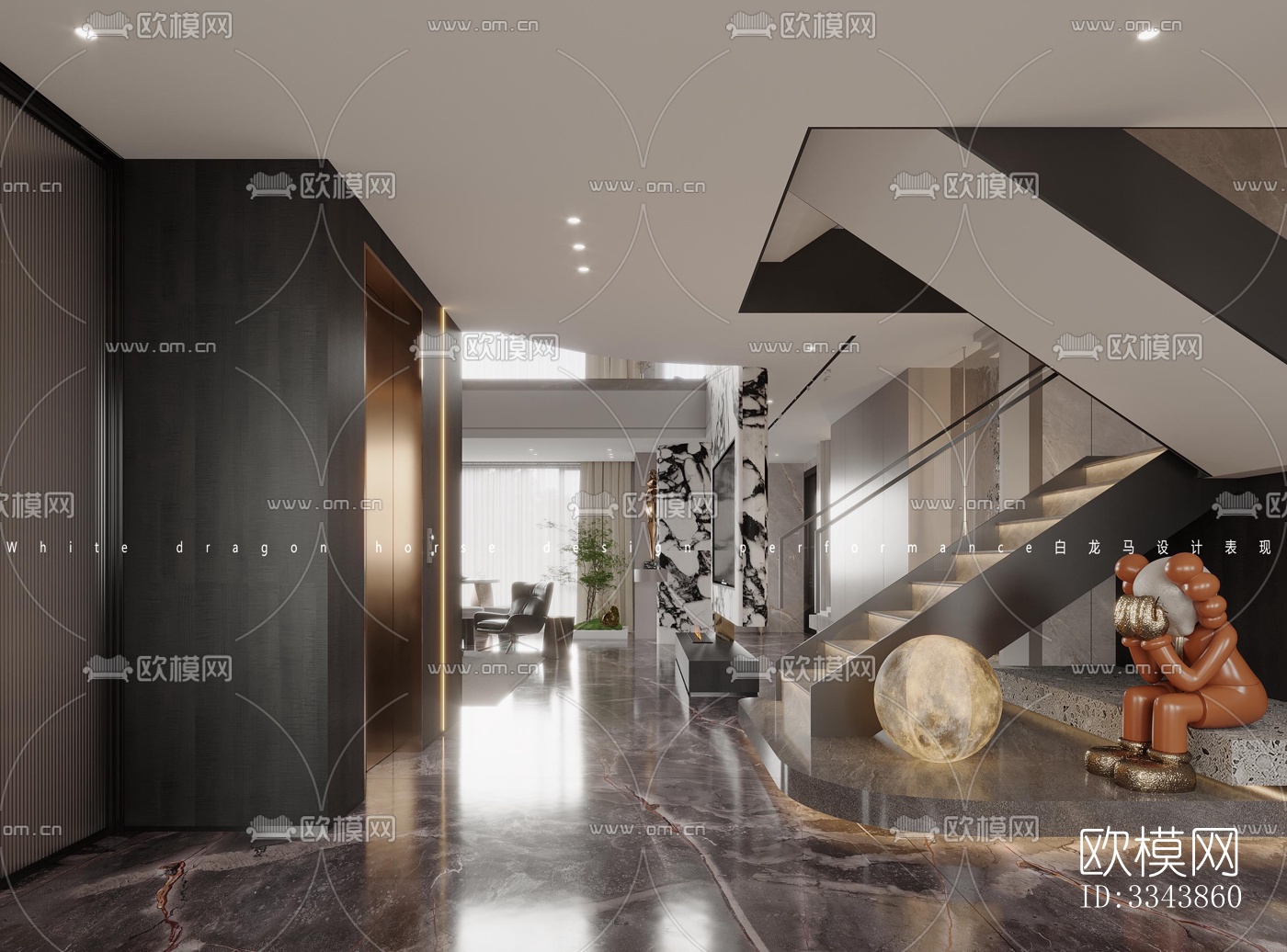 现代别墅效果图下载（渲染图4）