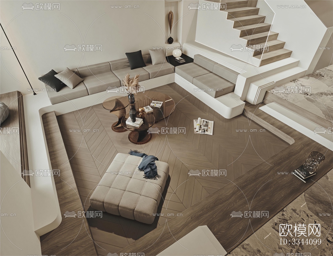 现代别墅效果图下载（渲染图14）