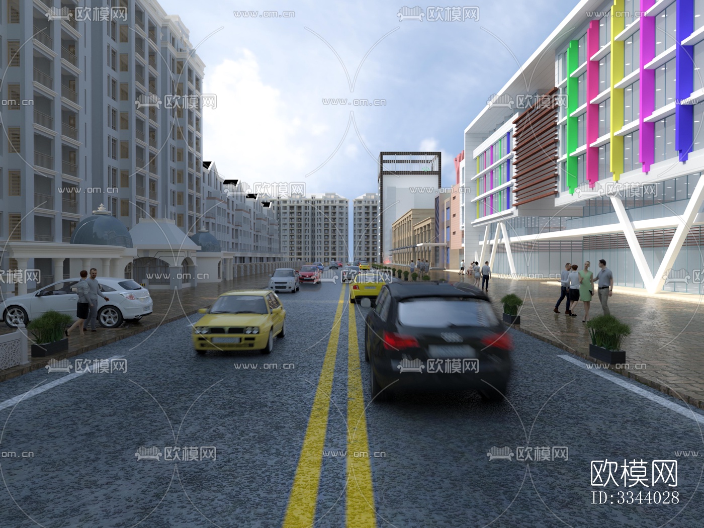 现代别墅效果图下载（渲染图7）