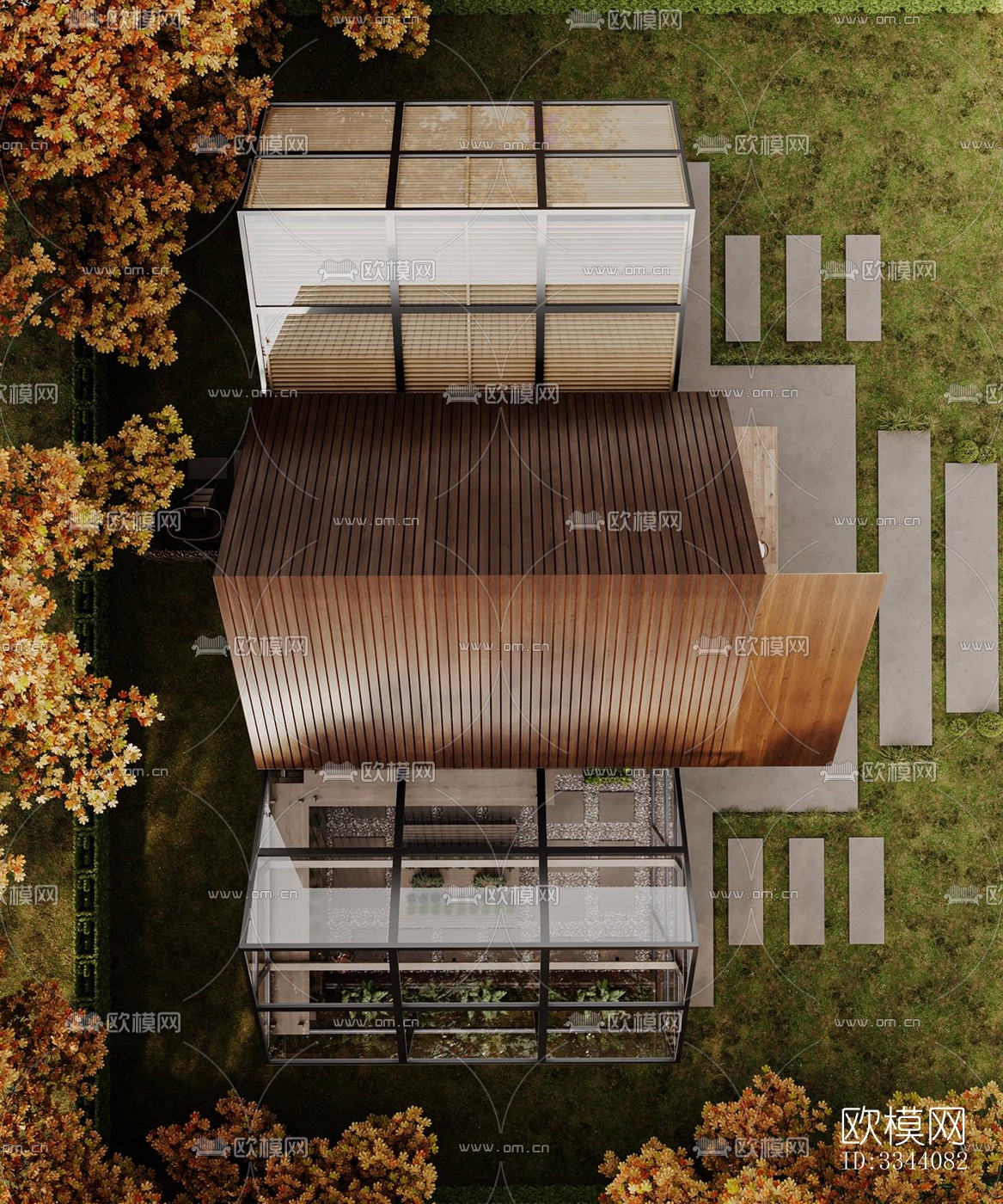 现代别墅效果图下载（渲染图7）