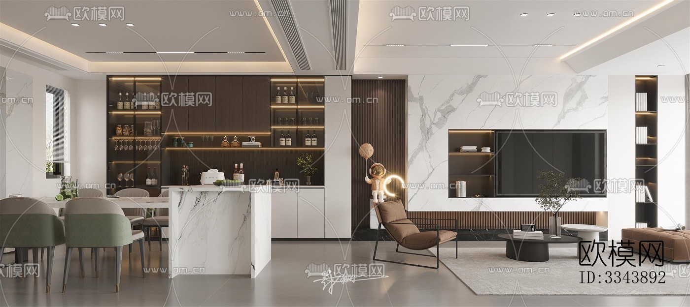 现代别墅效果图下载（渲染图2）