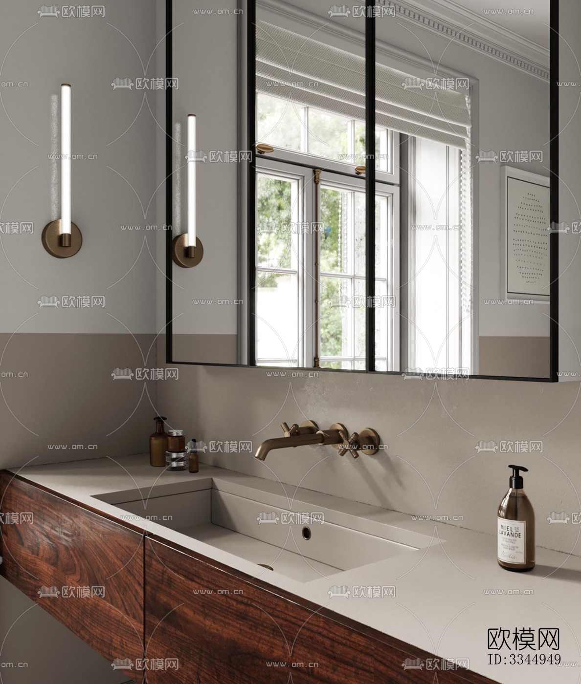 现代卫生间效果图下载（渲染图14）