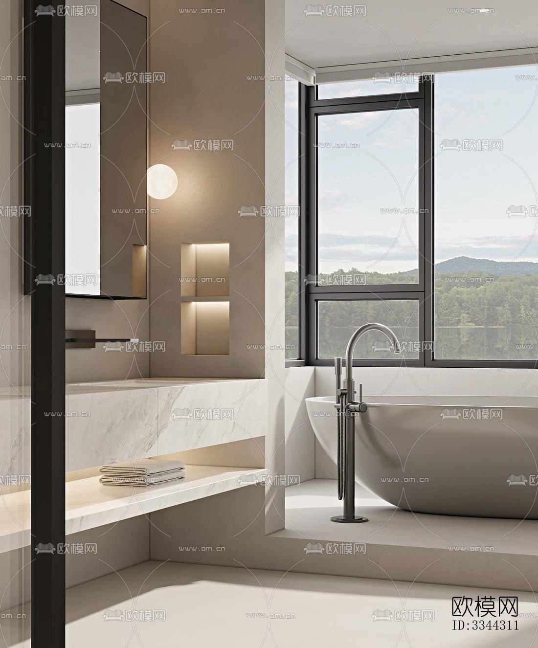 现代别墅效果图下载（渲染图16）