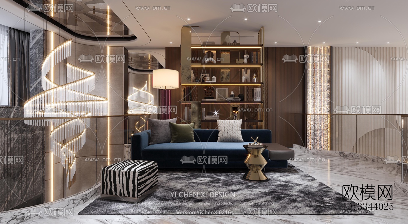 现代别墅效果图下载（渲染图7）