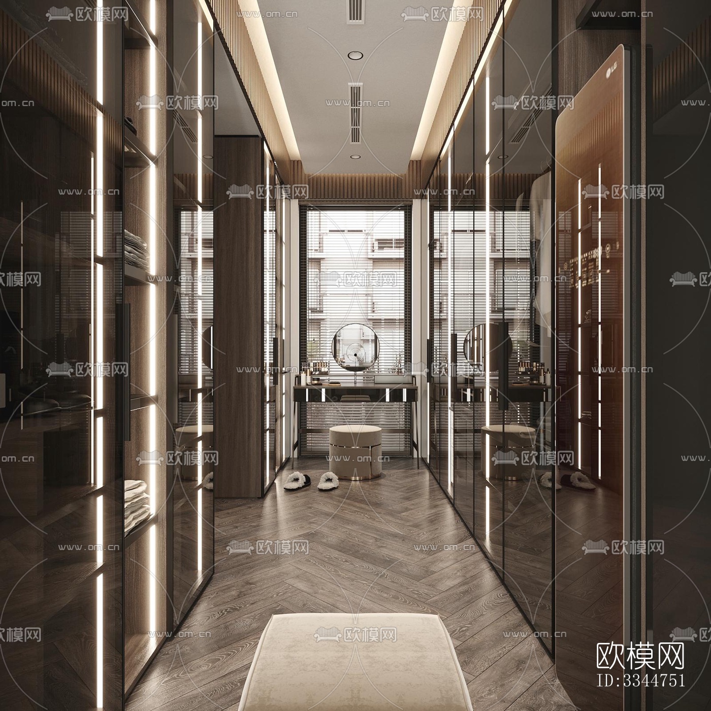 现代卧室效果图下载（渲染图6）