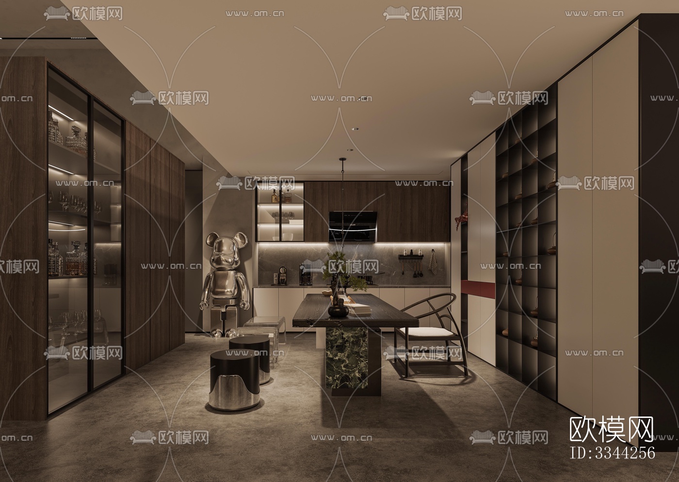 现代别墅效果图下载（渲染图1）