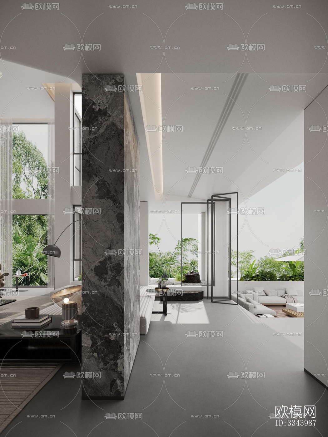 现代别墅效果图下载（渲染图3）