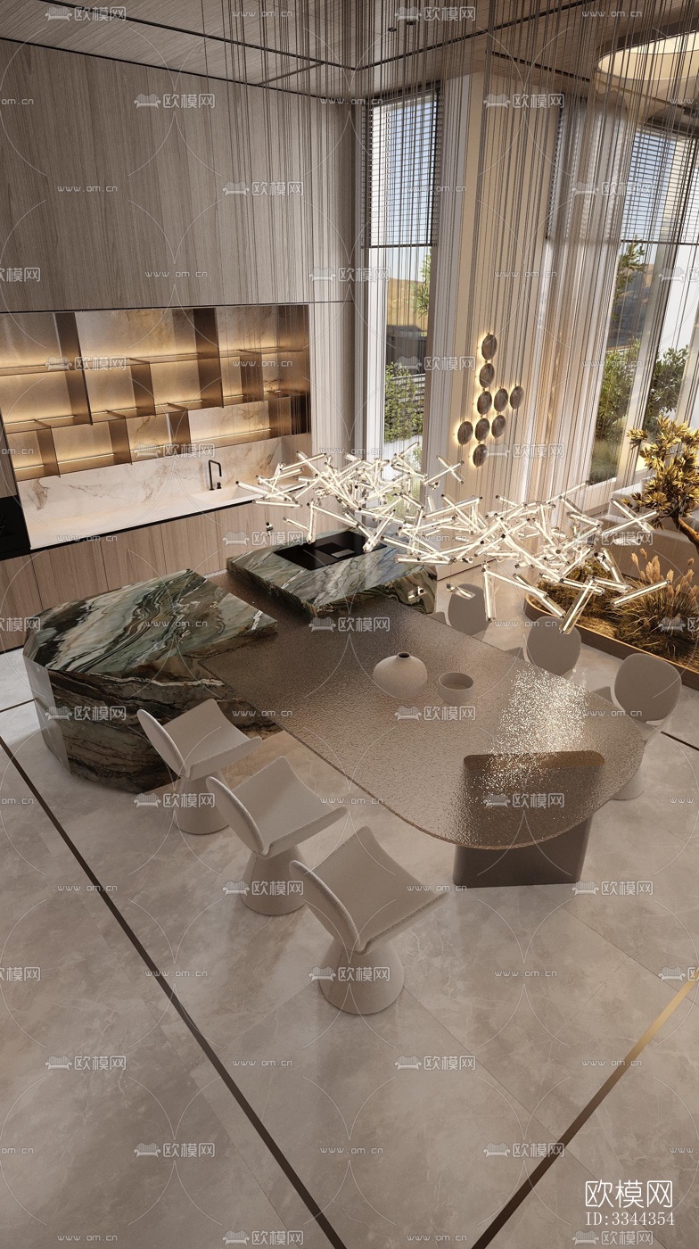 现代别墅效果图下载（渲染图4）