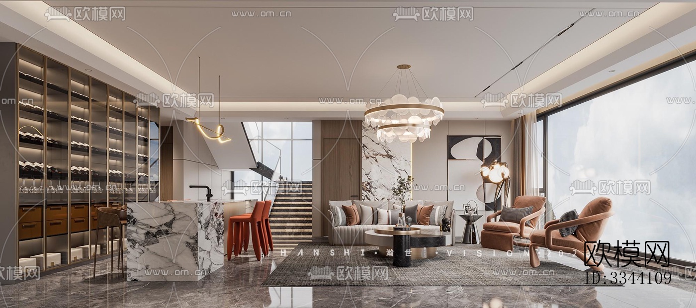 现代别墅效果图下载（渲染图6）