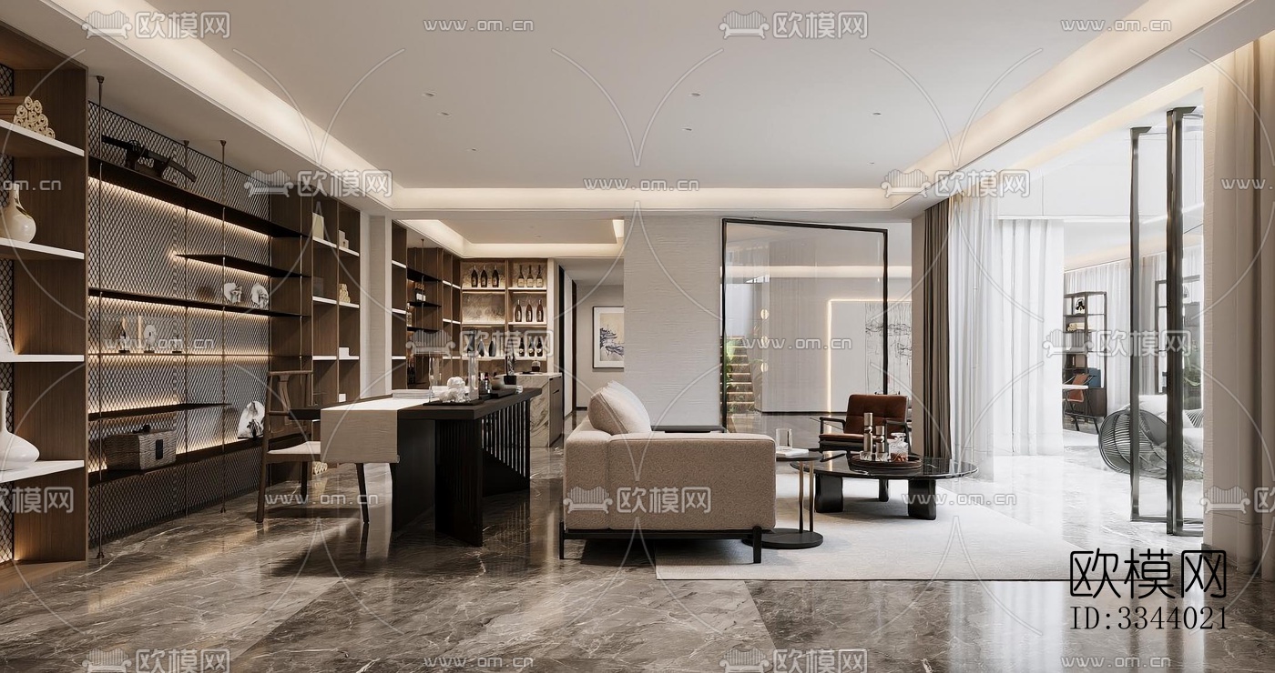 现代别墅效果图下载（渲染图8）