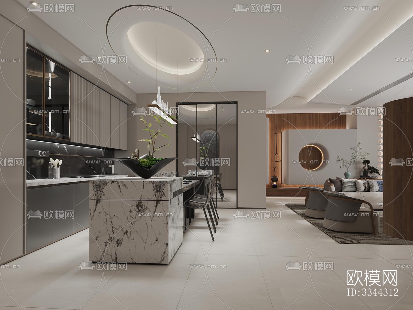 现代别墅效果图下载（渲染图4）