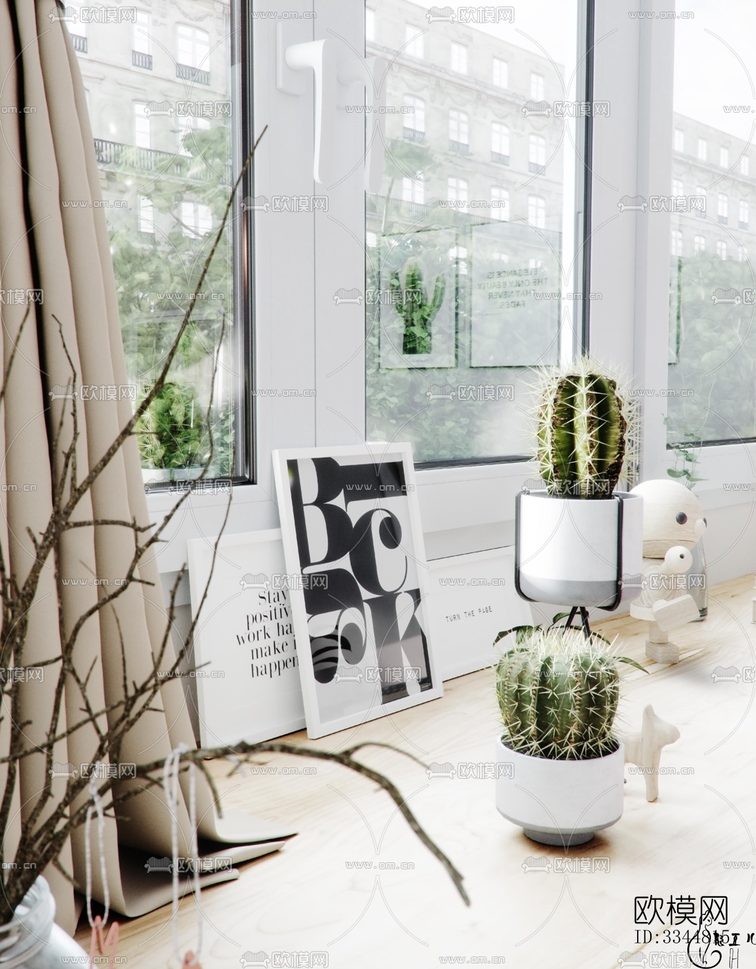 现代卧室效果图下载（渲染图4）