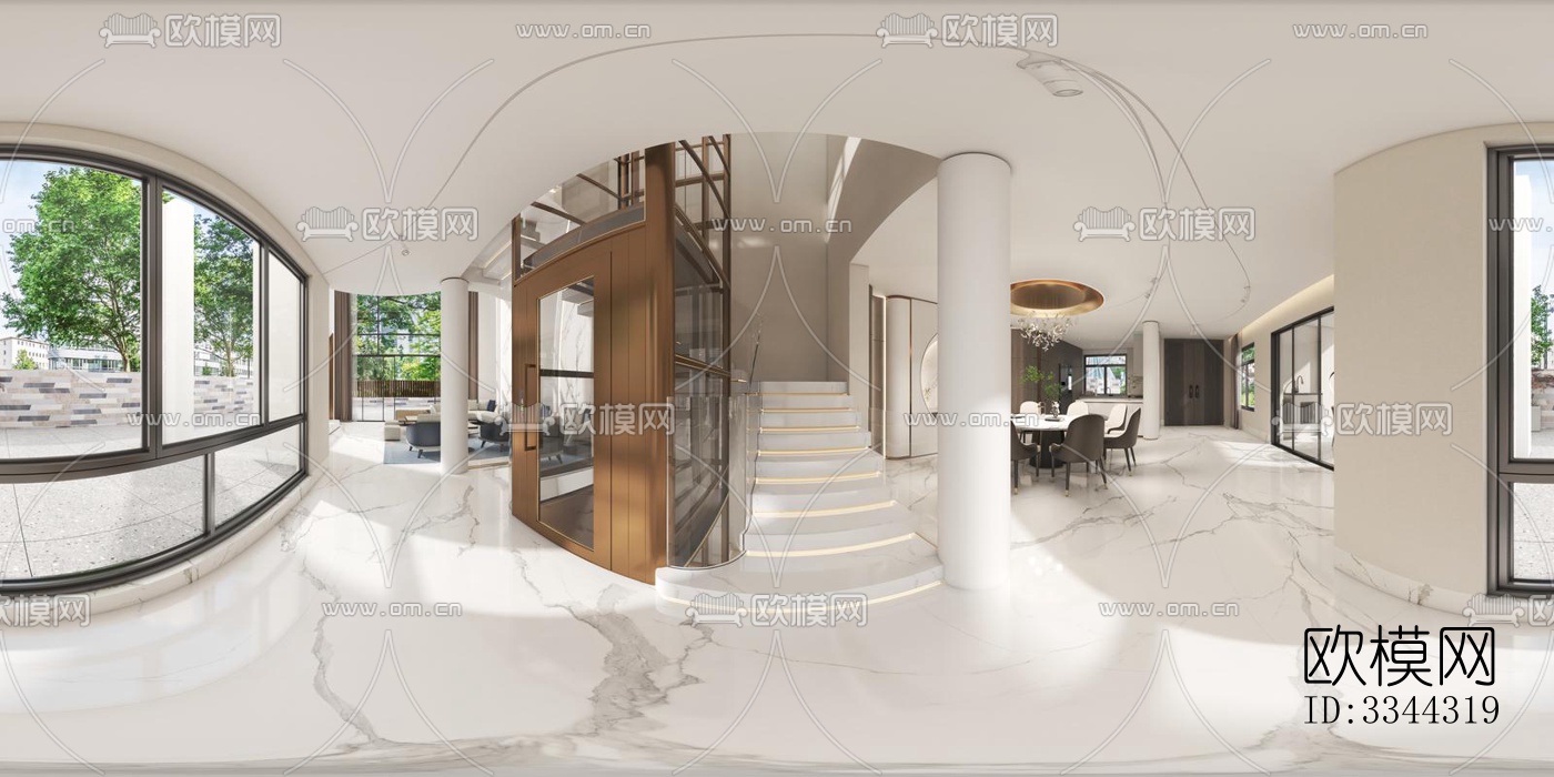 现代别墅效果图下载（渲染图10）