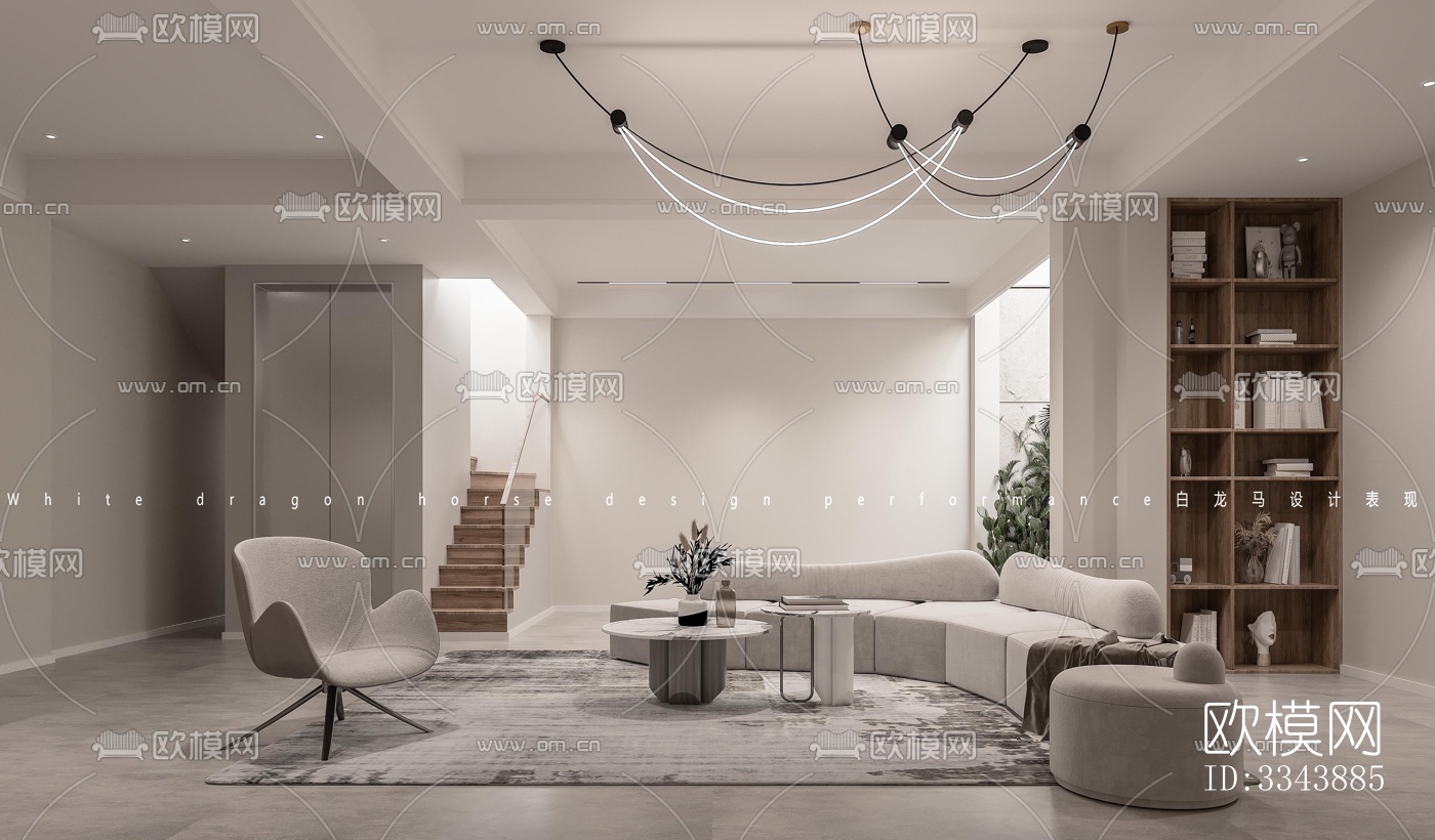 现代别墅效果图下载（渲染图1）