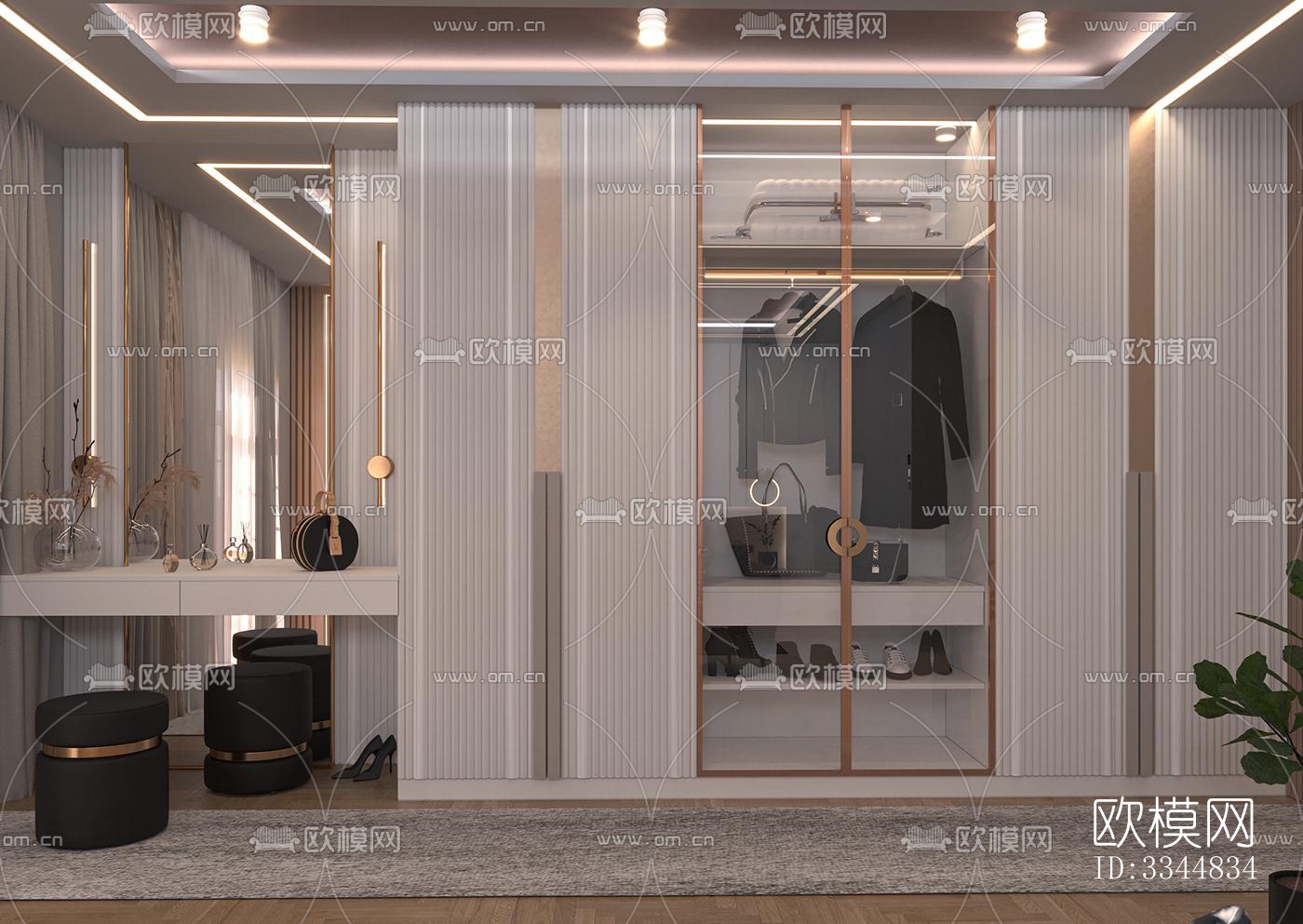 现代卧室效果图下载（渲染图5）