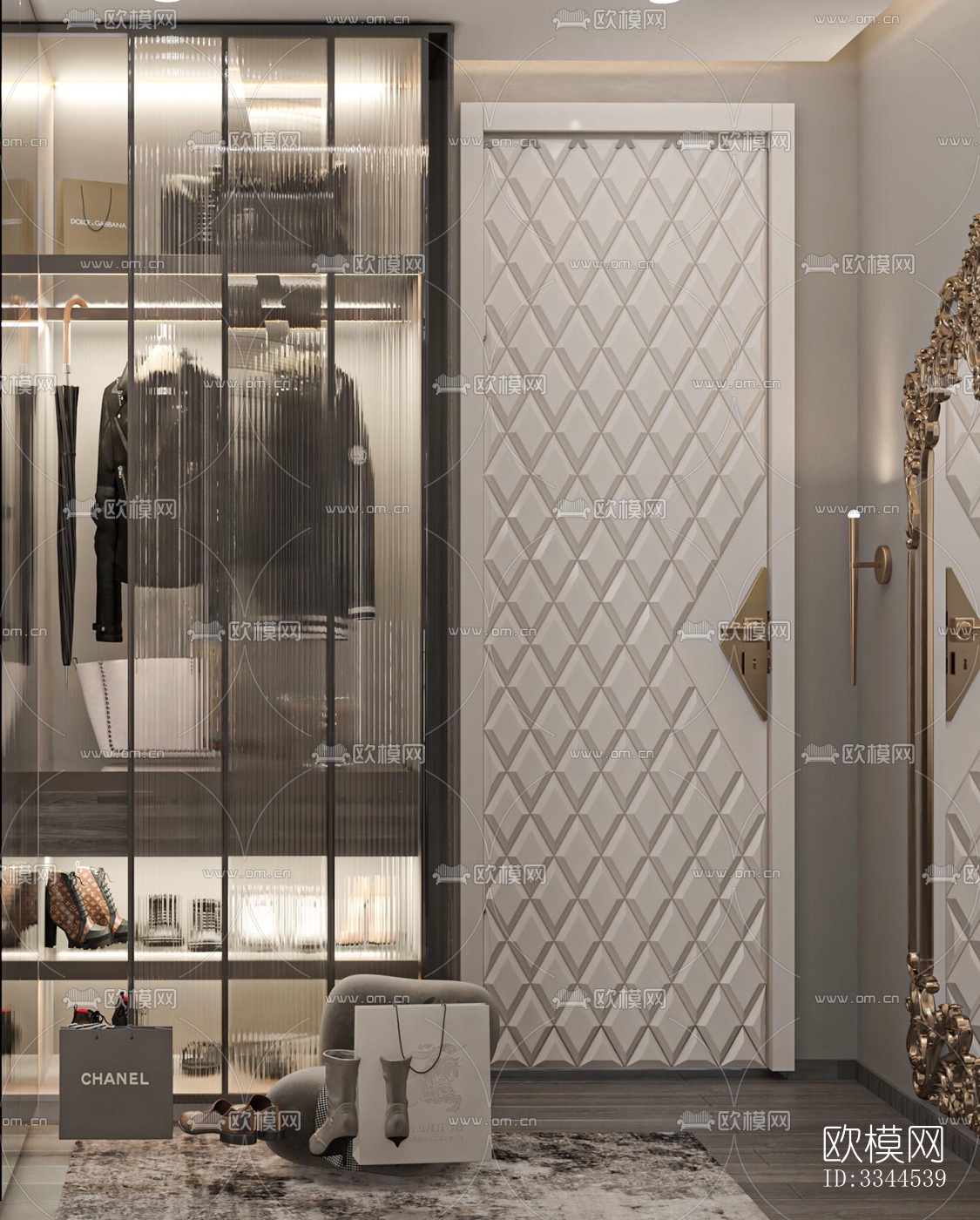 现代卧室效果图下载（渲染图8）