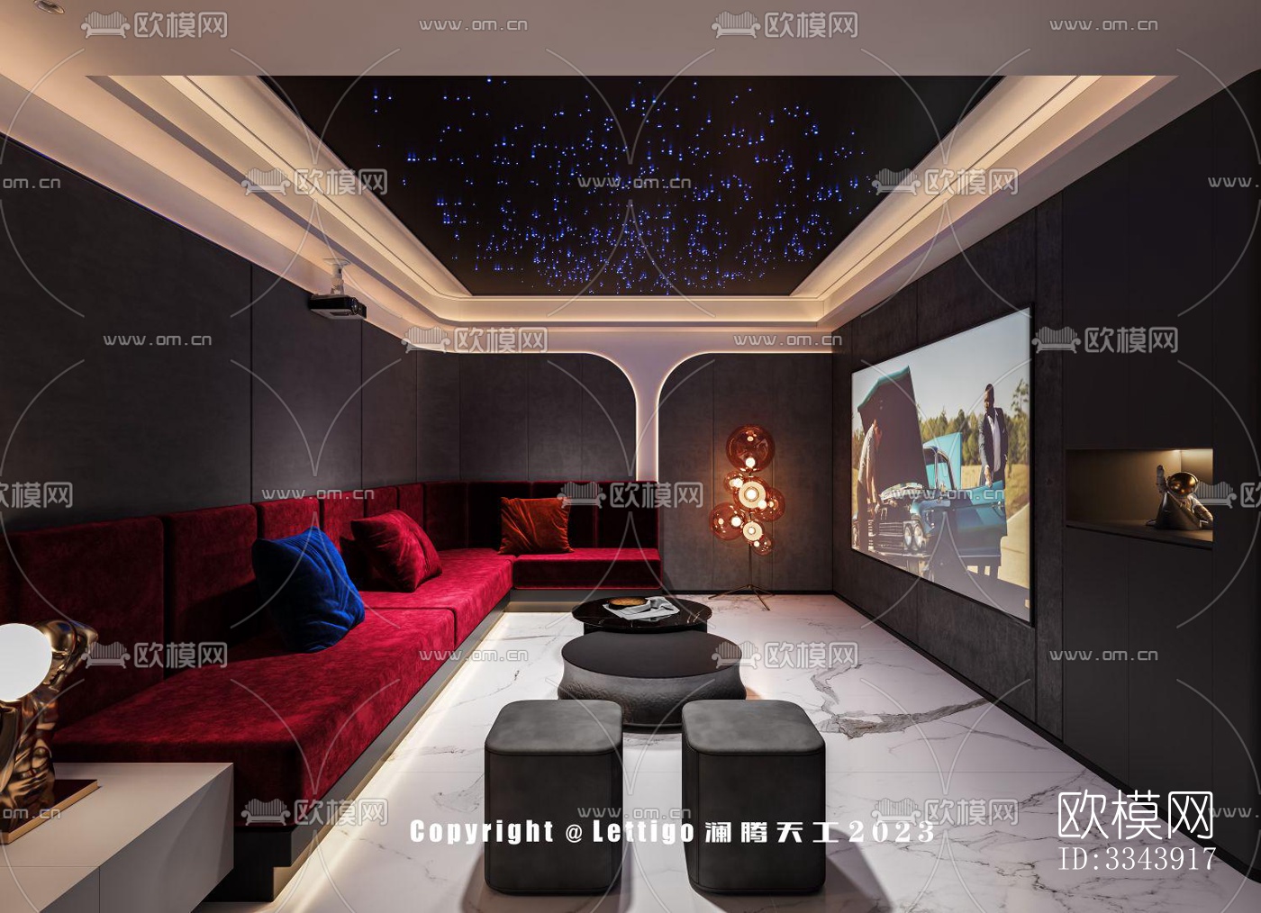 现代别墅效果图下载（渲染图7）