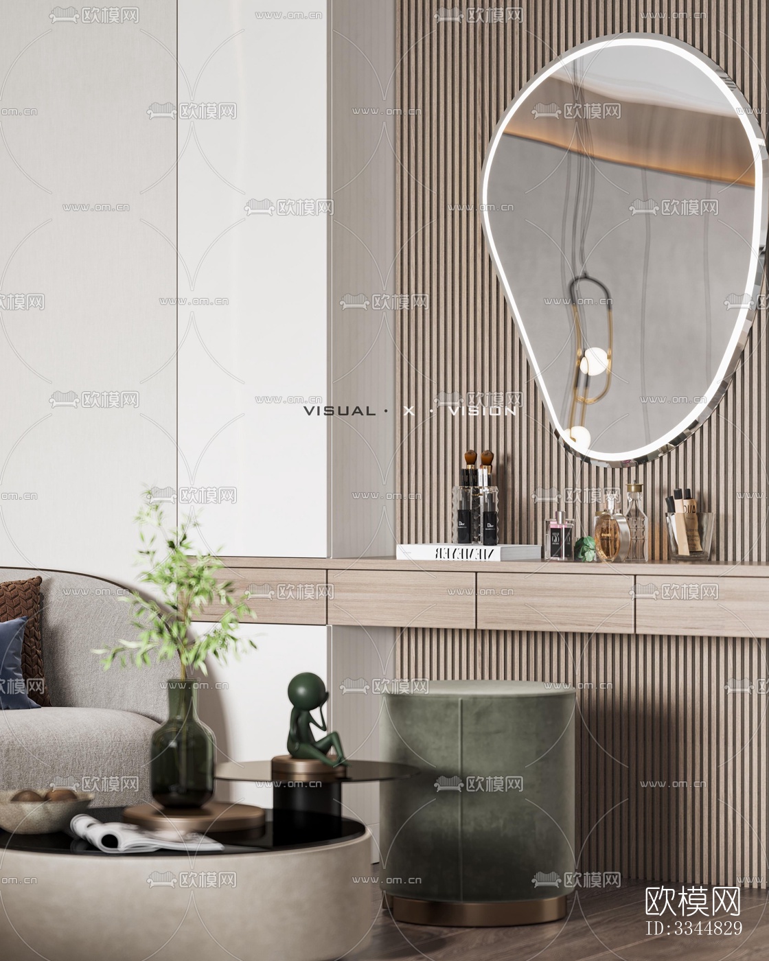 现代卧室效果图下载（渲染图12）