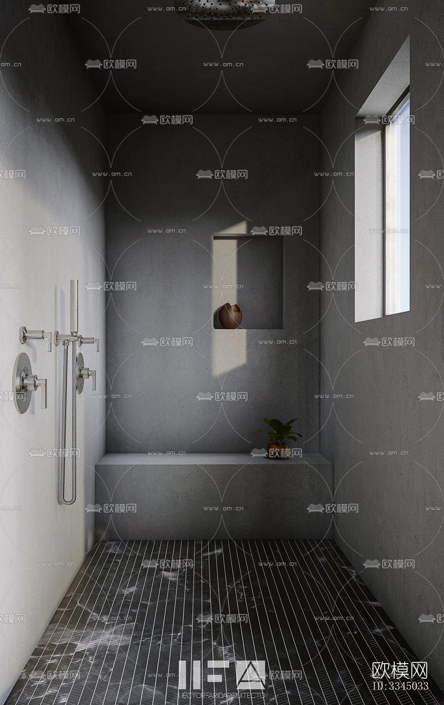 现代卫生间效果图下载（渲染图4）
