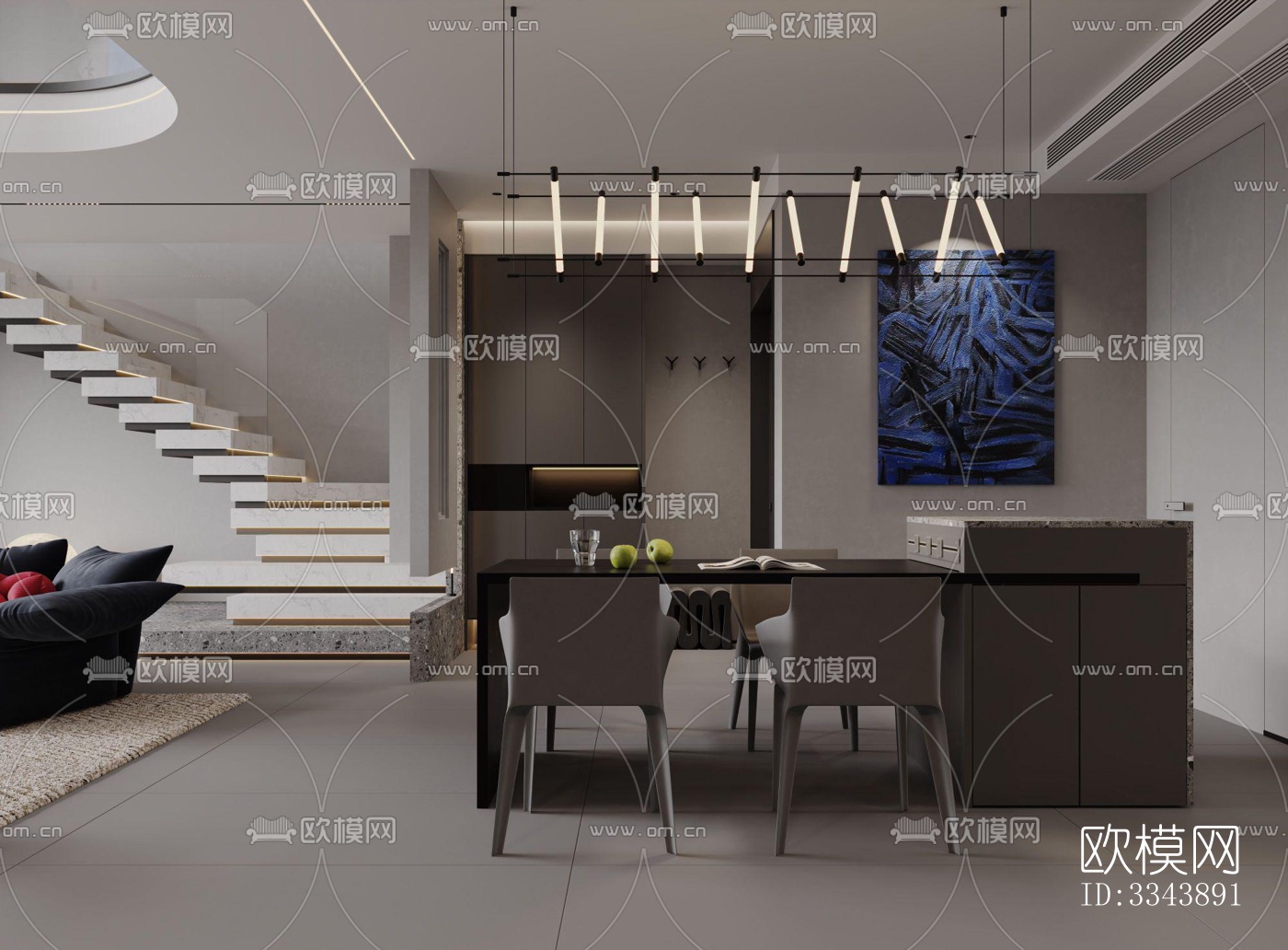 现代别墅效果图下载（渲染图6）