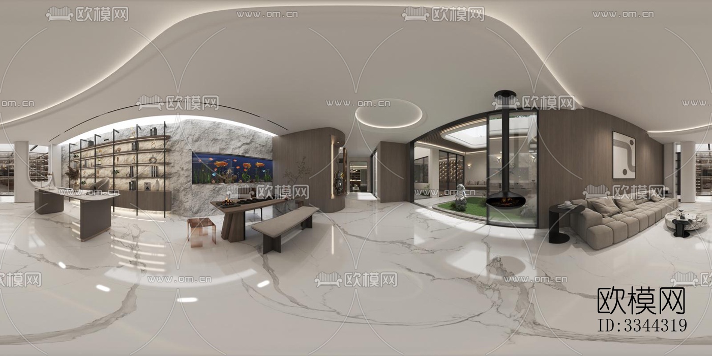 现代别墅效果图下载（渲染图7）