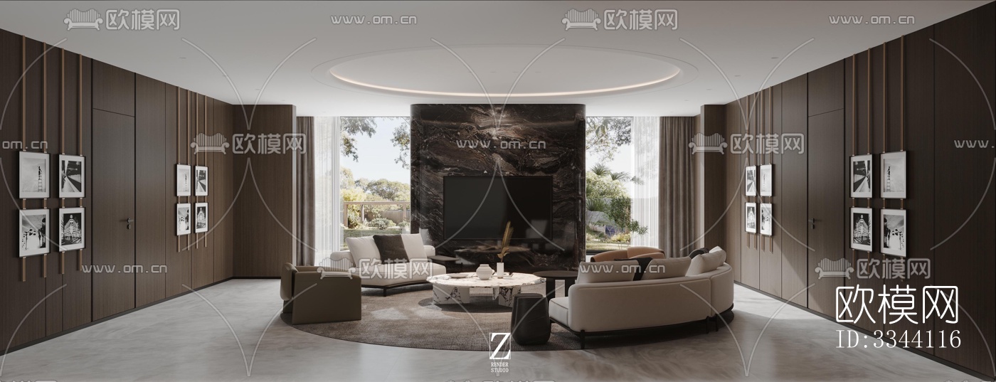 现代别墅效果图下载（渲染图13）