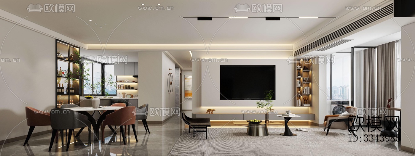 现代别墅效果图下载（渲染图13）