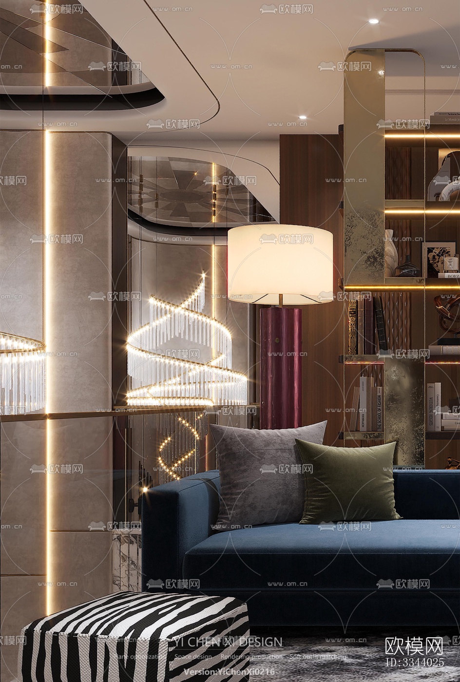 现代别墅效果图下载（渲染图8）