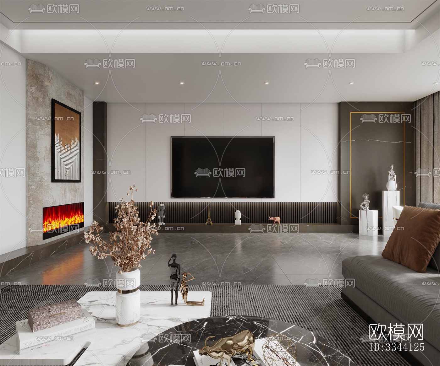 现代别墅效果图下载（渲染图7）