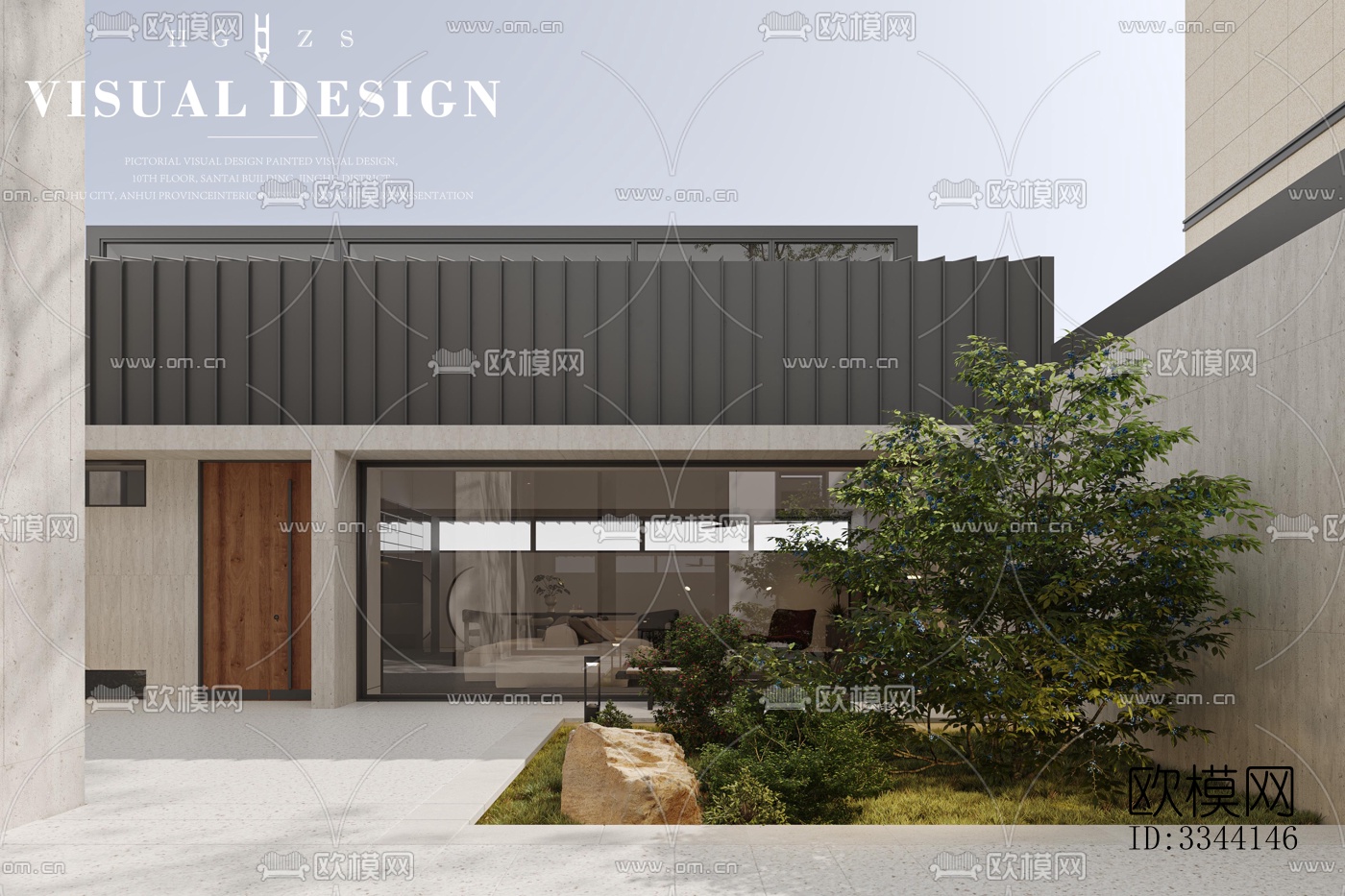 现代别墅效果图下载（渲染图5）