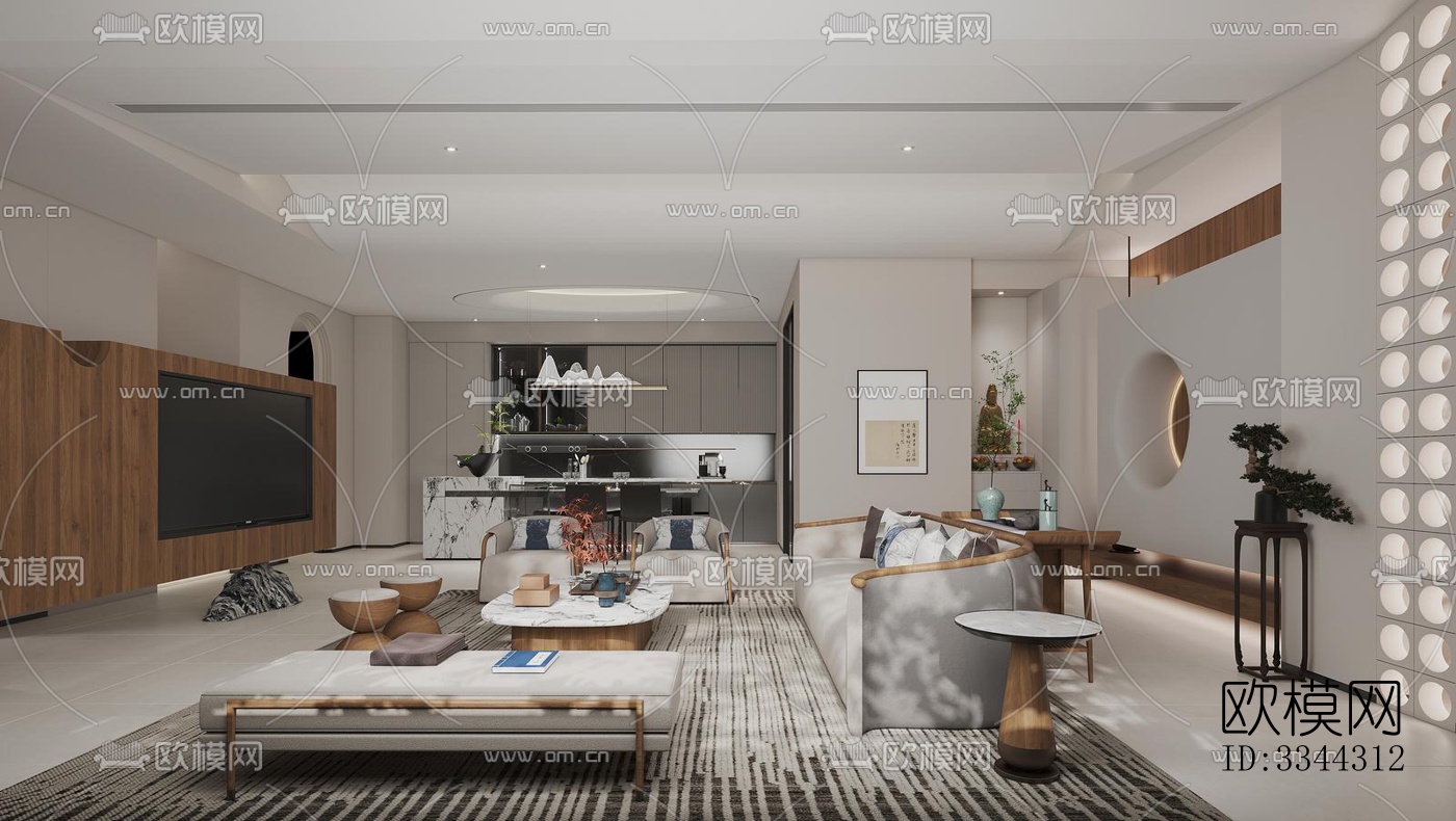 现代别墅效果图下载（渲染图1）