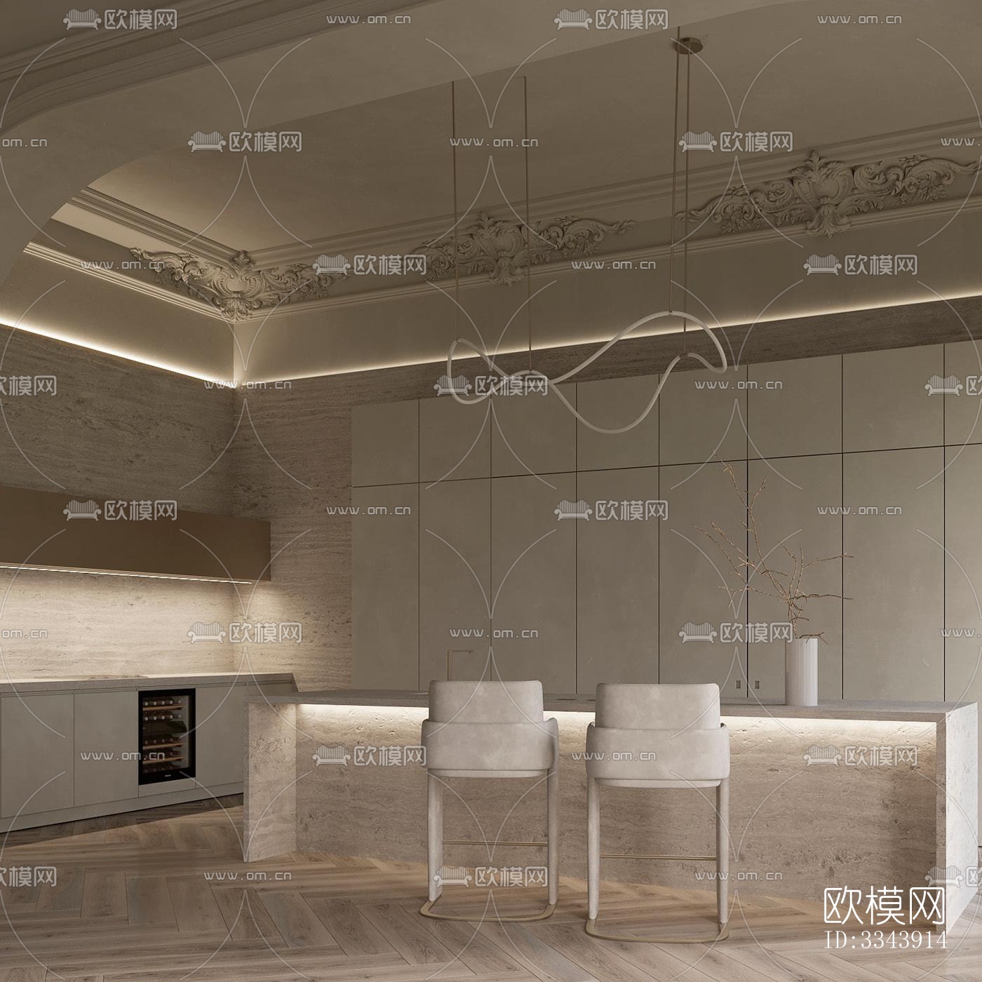 现代别墅效果图下载（渲染图3）