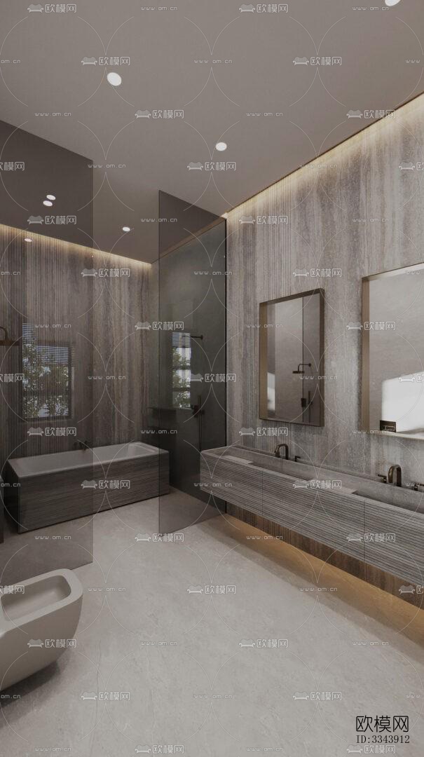 现代别墅效果图下载（渲染图8）