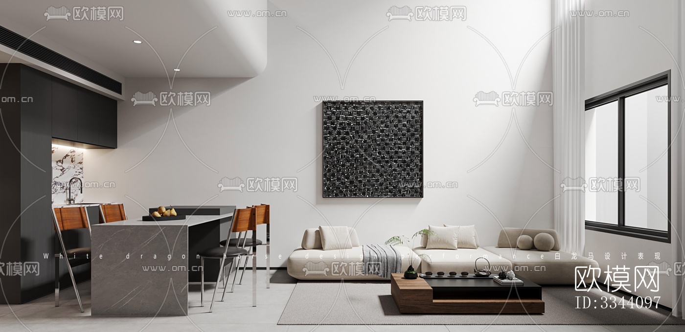 现代别墅效果图下载（渲染图1）