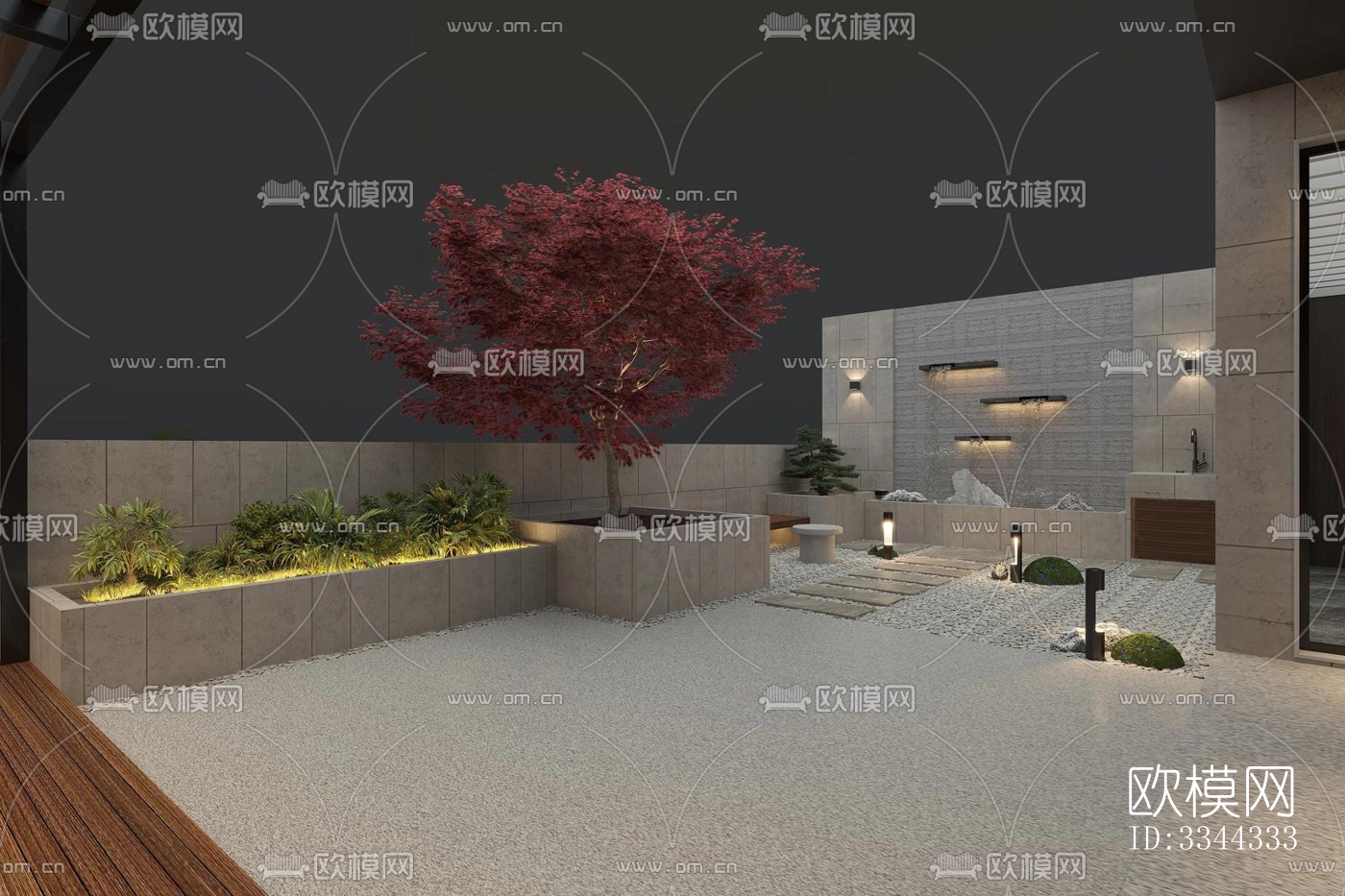 现代别墅效果图下载（渲染图9）