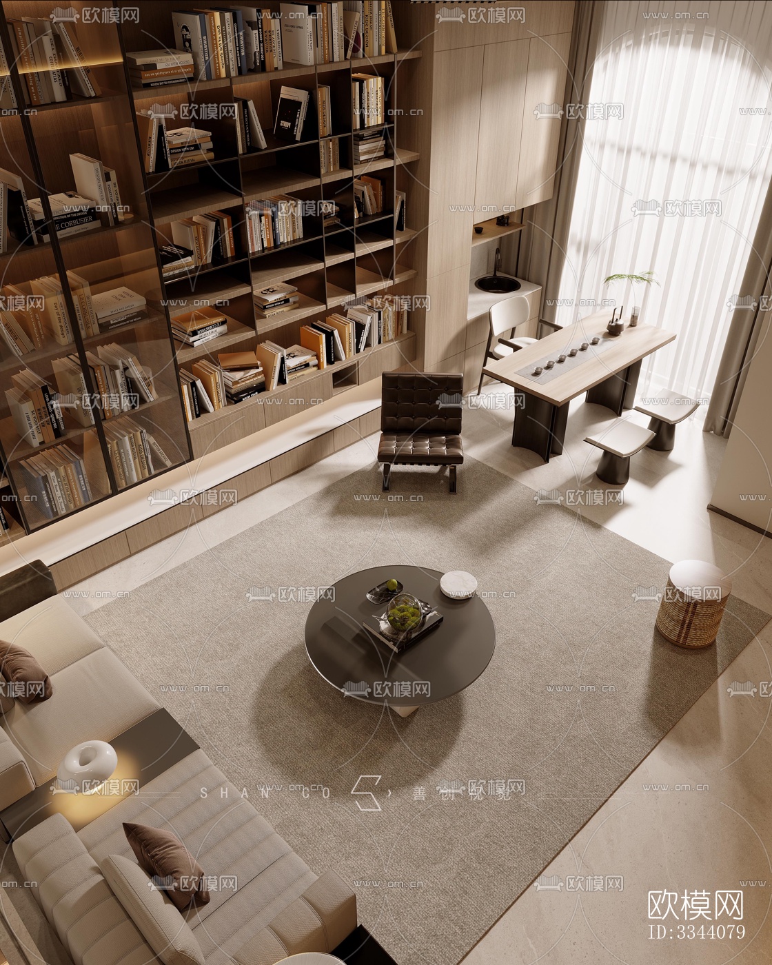 现代别墅效果图下载（渲染图10）