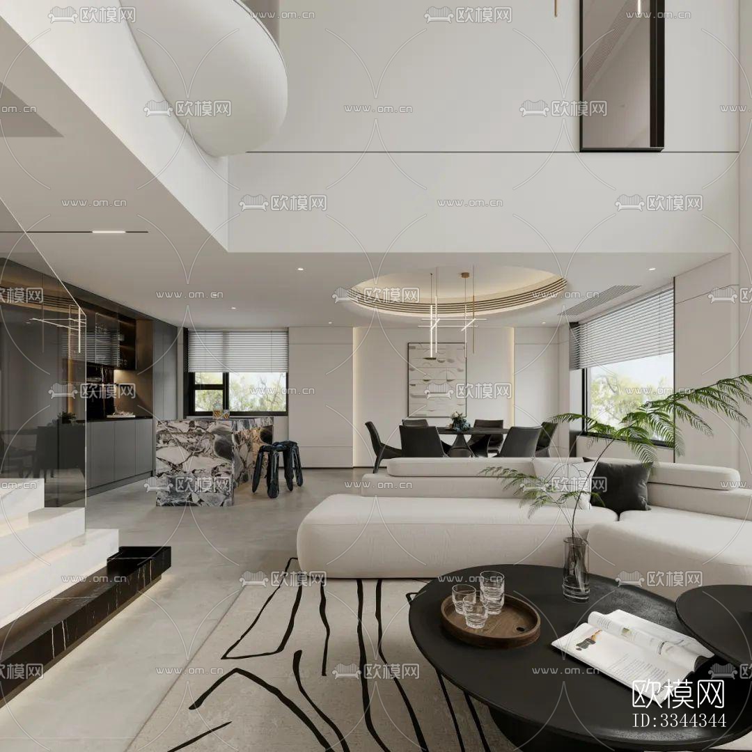 现代别墅效果图下载（渲染图4）