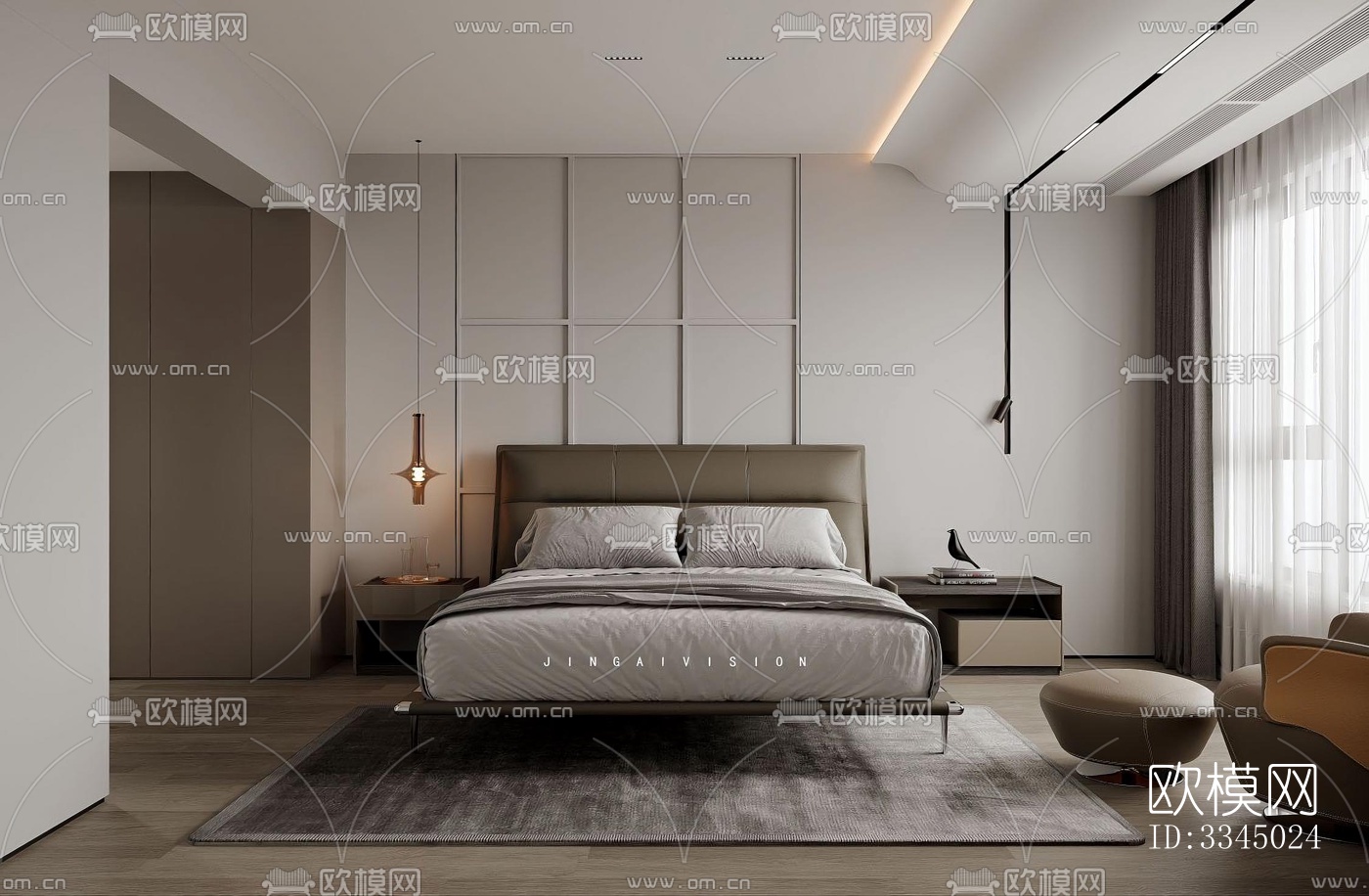 现代卫生间效果图下载（渲染图4）