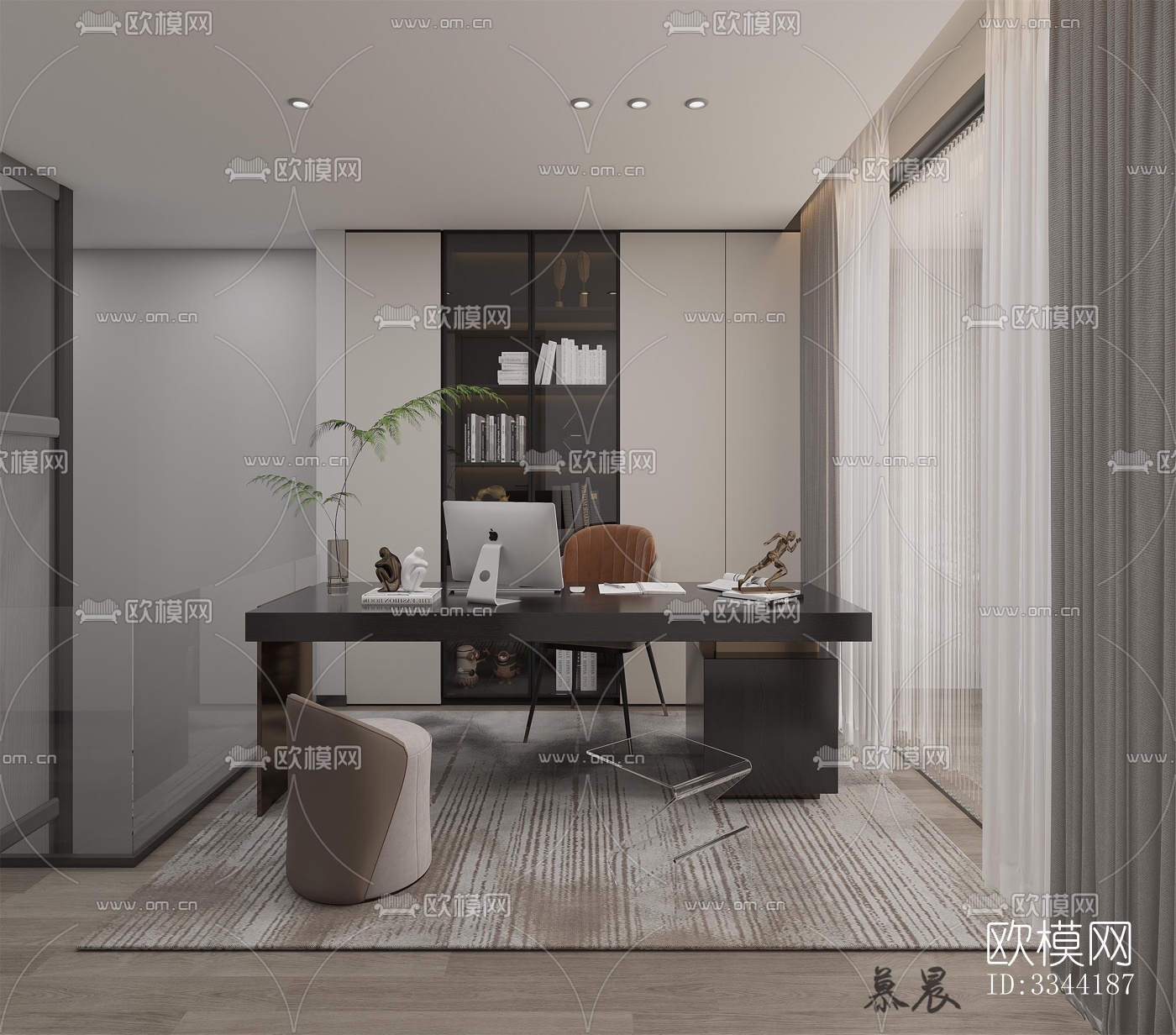 现代别墅效果图下载（渲染图1）