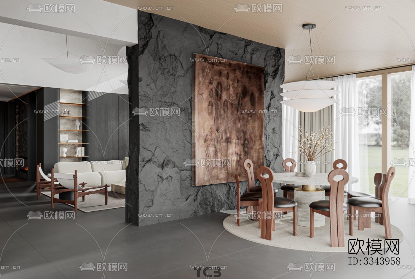 现代别墅效果图下载（渲染图4）