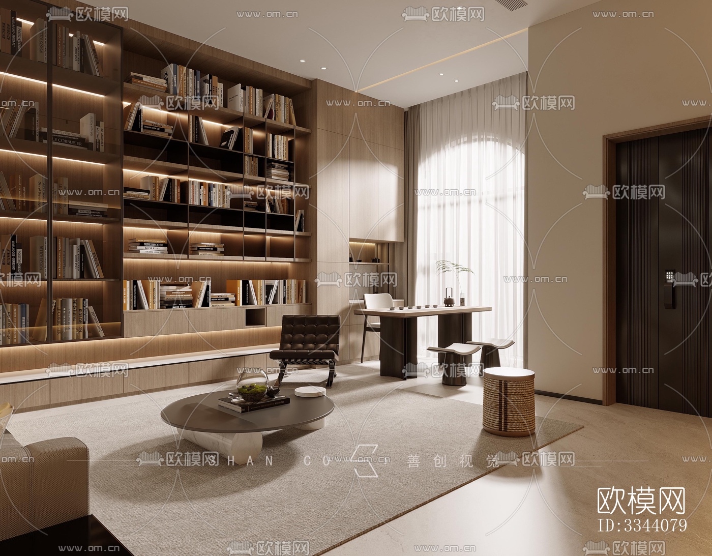 现代别墅效果图下载（渲染图1）