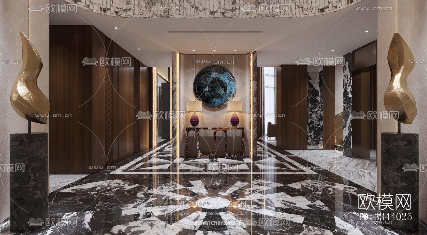 现代别墅效果图下载（渲染图1）