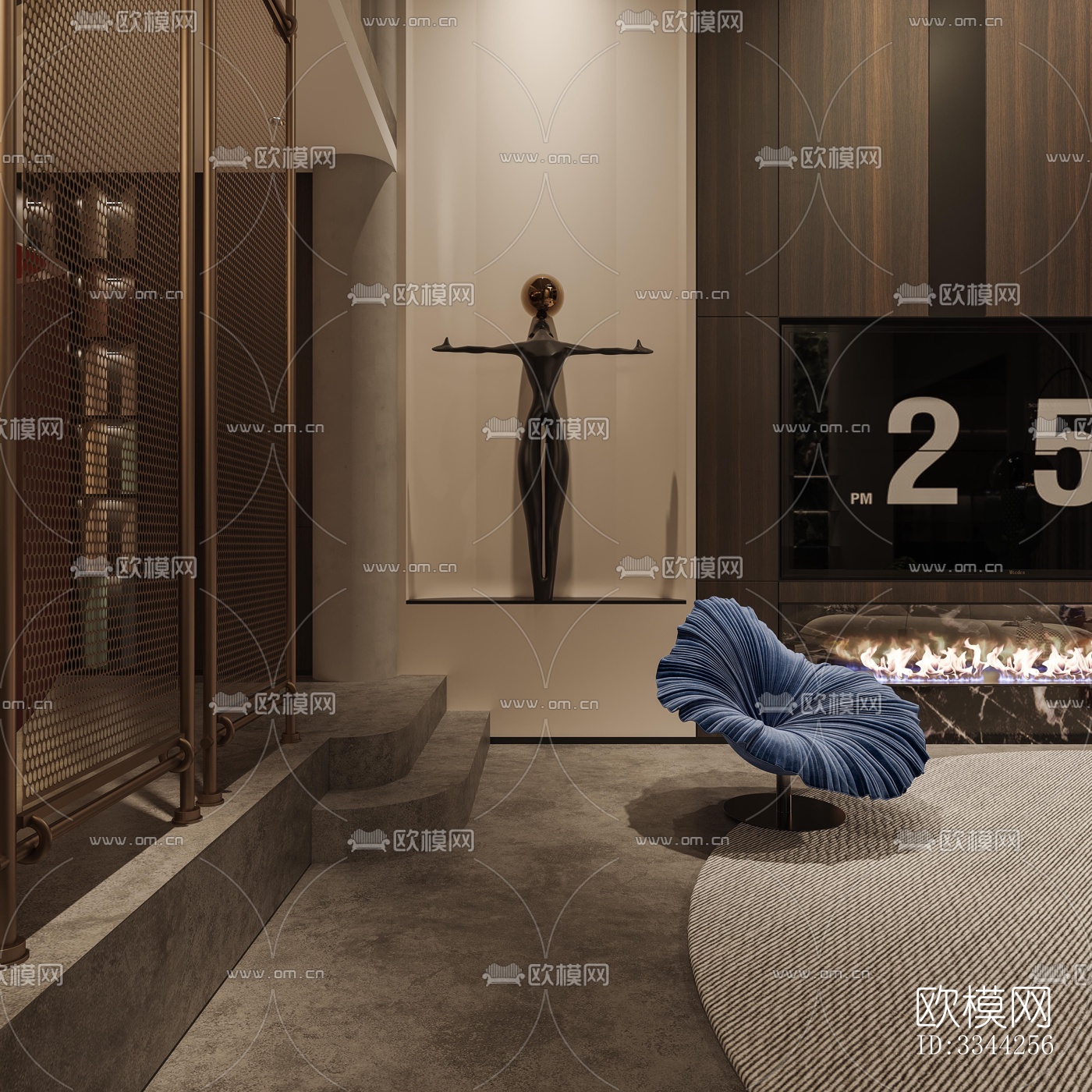 现代别墅效果图下载（渲染图11）